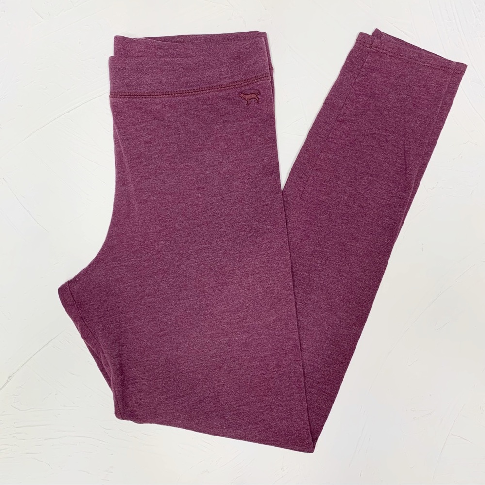PINK Victoria's Secret Burgundy Leggings Sz M